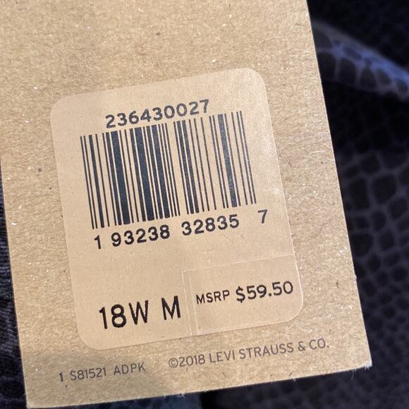 NWT LEVI'S Pull On Leggings Animal Print Size 18W - Picture 10 of 10